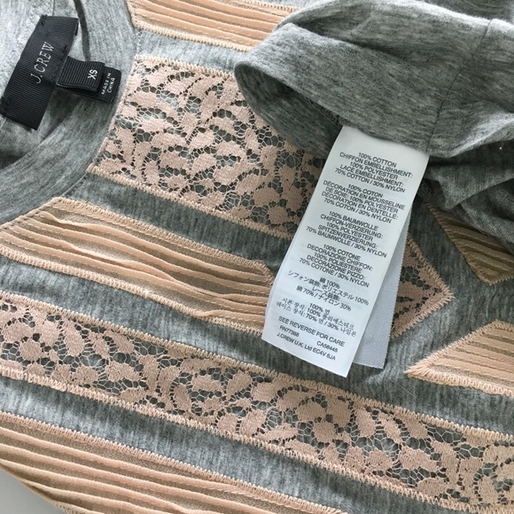 J Crew Lace Applique Tank Top, Like New - Picture 7 of 8